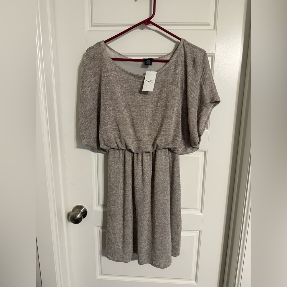 Rue21 Heather Gray Midi Dress